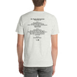 1982 - 07/29 - Grateful Dead at Red Rocks Amphitheatre, Unisex Set List T-Shirt