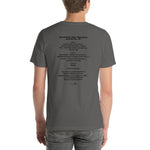 1997 - 12/11 - Phish at Rochester War Memorial - Cassette Set List T-Shirt