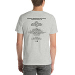 1983 - 06/18 - Grateful Dead at Saratoga Performing Arts Center, Unisex Set List T-Shirt