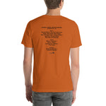 2021 - 08/01 - Phish at Ameris Bank Amphitheatre, Unisex Set List T-Shirt