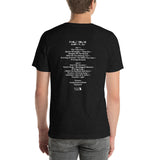 2001 - 06/19 - Widespread Panic at Paolo Soleri, Unisex Set List T-Shirt