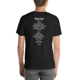 2003 - 07/31 - Phish at Tweeter Center, Unisex Set list T-Shirt