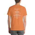 2021 - 07/29 - Billy Strings at Apple Valley Park, Unisex Set List T-Shirt