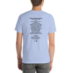 2018 - 01/13 - The Killers at Wells Fargo Center, Unisex Set List T-Shirt