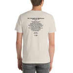 2021 - 08/29 - Dave Matthews Band at Railbird Festival, Unisex Set List T-Shirt