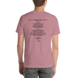 1993 - 07/24 - Phish at Great Woods Center for the Performing Arts, Unisex Set List T-Shirt