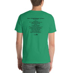 1980 - 10/26 - The Kinks at Nassau Coliseum, Cassette Unisex Set List T-Shirt