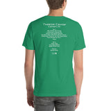 2003 - 07/30 - Phish at Tweeter Center, Unisex Set List T-Shirt