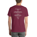 1992 - 06/11 - Grateful Dead at Knickerbocker Arena, Unisex Set List T-Shirt