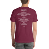 1970 - 05/02 - Grateful Dead at Harpur College, Unisex Set List T-Shirt (JTD)