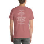 2000 - 07/11 - Phish at Deer Creek Music Center. Unisex Set List T-Shirt