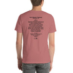 2021 - 11/04 - My Morning Jacket at Auditorium Theatre, Unisex Set List T-Shirt
