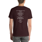 2011 - 08/10 - Phish at Lake Tahoe Outdoor Arena at Harveys, Unisex Set List T-Shirt