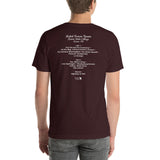 1989 - 10/12 - Phish at Keene State College, Unisex Set List T-Shirt