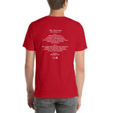 1986 - 03/24 - Grateful Dead at The Spectrum, Unisex Set List T-Shirt