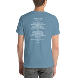 2011 - 08/08 - Phish at Hollywood Bowl, Unisex Set List T-Shirt