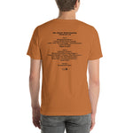 1982 - 07/29 - Grateful Dead at Red Rocks Amphitheatre, Unisex Set List T-Shirt