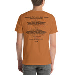 1988 - 06/28 - Grateful Dead at SPAC, Unisex Cassette Set List T-Shirt