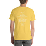 2001 - 06/19 - Widespread Panic at Paolo Soleri, Unisex Set List T-Shirt