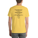 2000 - 09/18 - Phish at Blossom Music Center, Unisex Set List T-Shirt